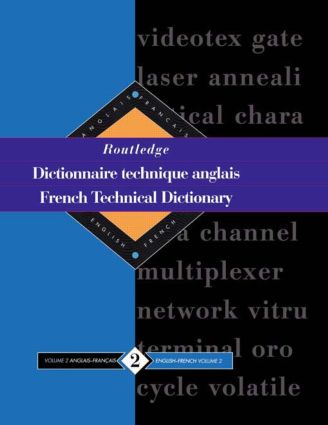 【预订】Routledge French Technical Dictionary Dictionnaire technique anglais 书籍/杂志/报纸 原版其它 原图主图