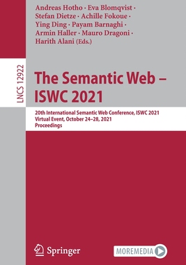 【预订】The Semantic Web – ISWC 2021 9783030883607