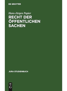 预订 Recht der öffentlichen Sachen: 9783110097542