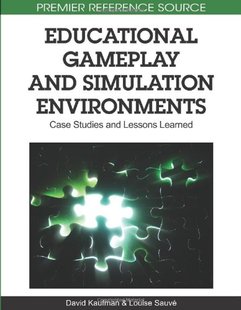 【预订】Educational Gameplay and Simulation Environments