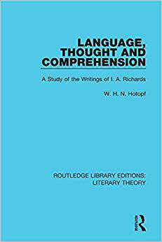 【预售】Language, Thought and Comprehension: A Study of the Writings of I. A. Richards