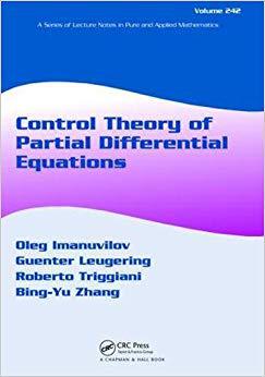 【预售】Control Theory of Partial Differential Equations