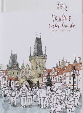 现货 Sasi的欧洲旅行手帐书-布拉格 泰版原装进口 手绘旅行速写临摹文具 水彩钢笔淡彩 旅行攻略Sasi’s Sketchbook Prague