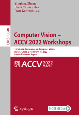 [预订]Computer Vision – ACCV 2022 Workshops