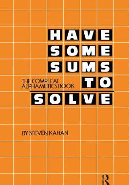 【预订】Have Some Sums to Solve