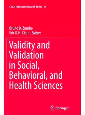 预订 Validity and Validation in Social, Behavioral, and Health Sciences: 9783319375854