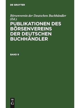 预订 Archiv F. Gesch. Deut. Buchh. Bd. 9 Pbdb: 9783112486672