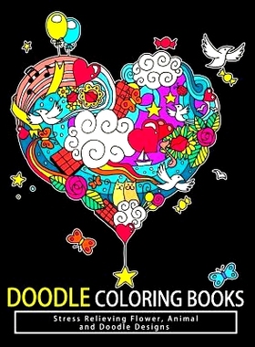 预订 Doodle Coloring Books: Adult Coloring Books: Relax on an Intergalactic Journey through the Universe and Cute Monste