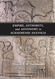 【预订】Empire, Authority, and Autonomy in Achaemenid Anatolia