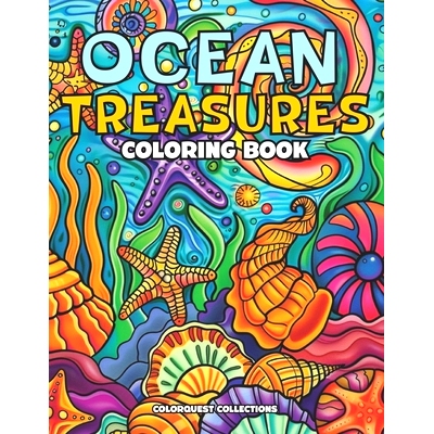 预订 Ocean Treasures Coloring Book: A Colorful Journey Through Seashells and Starfish: 9798326912701