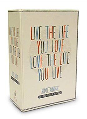[预订]Live the Life You Love Postcard Box: 100 Hand-Lettered Postcards 9780770433017