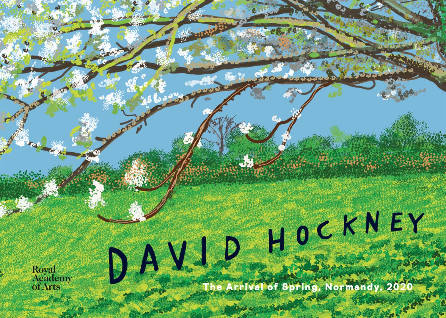 大卫·霍克尼：诺曼底之春 David Hockney : The Arrival of Spring, Normandy, 2020 英文原版 艺术画册