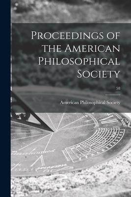 [预订]Proceedings of the American Philosophical Society; 58 9781013502576