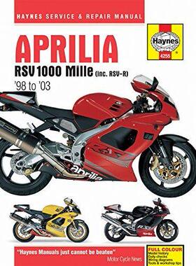 [预订]Aprilia RSV1000 Mille (98 - 03) Haynes Repair Manual 9781785212703