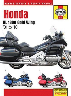 [预订]Honda GL1800 Gold Wing 1800 (01-10) Haynes Repair Manual 9781620921906