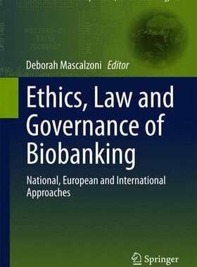 【预订】Ethics, Law and Governance of Biobanking