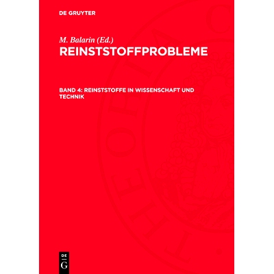 预订 Reinststoffe in Wissenschaft und Technik: 3. Internationales Symposium 4. bis 8. Mai 1970 in Dresden. Plenar- und H