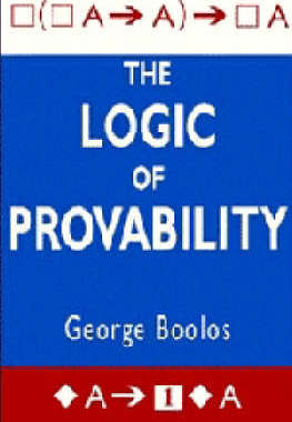 预订 The Logic of Provability