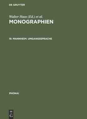 【预订】Mannheim. Umgangssprache 9783484230163
