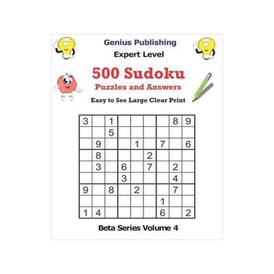 [预订]500 Expert Sudoku Puzzles and Answers Beta Series Volume 4: Easy to See Large Clear Print 9798748229531