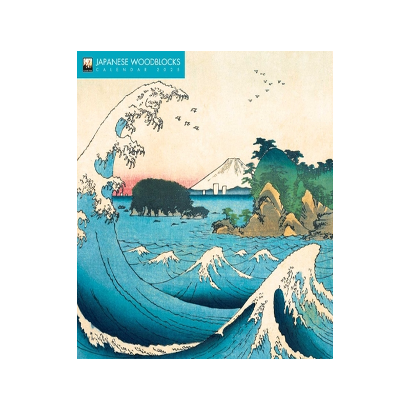 预订 日本木版画 浮世绘 2025年挂历 英文原版 进口日历 艺术 新年礼物 安藤广重 歌川广重 Japanese Woodblocks Wall Calendar 20