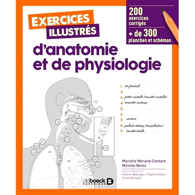 预订 Exercices illustrés d’anatomie et de physiologie 图解解剖学和生理学练习: 9782807315389