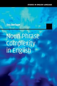 【预订】Noun Phrase Complexity in English