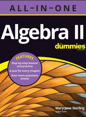 【预订】Algebra Ii All-In-One For Dummies (+ Chapter Quizzes Online) 9781119896265