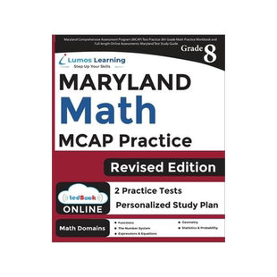 [预订]Maryland Comprehensive Assessment Program (MCAP) Test Practice: 8th Grade Math Practice Workbook and 9781959697152