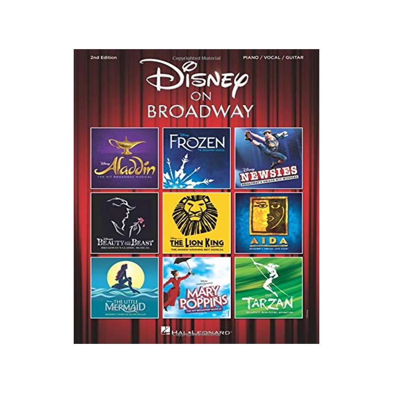 英文原版 百老汇的迪士尼 钢琴/声乐/吉他 音乐剧乐谱 Disney on Broadway