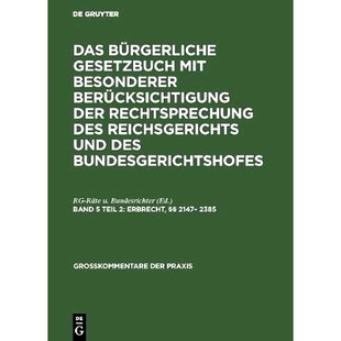 Erbrecht Kommentar §§ 2385 9783111153742 2147– 预订