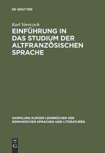 【预订】Einführung in das Studium der altfranzösischen Sprache 9783484500259