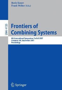 【预订】Frontiers of Combining Systems