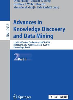 【预售】Advances in Knowledge Discovery and Data Mining