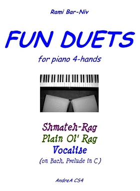 预订 Fun Duets for Piano 4-Hands: Shmateh-Rag, Plain Ol’ Rag, Vocalise on Bach Prelude No. 1: 9781481911504