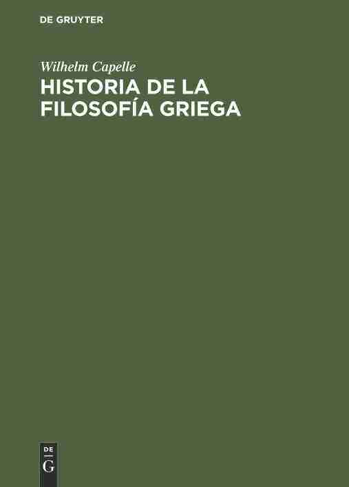 【预订】Historia de la filosofía griega 9783112307472