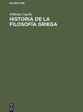 【预订】Historia de la filosofía griega 9783112307472