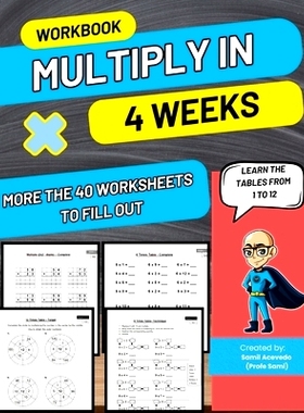 预订 Multiply in 4 Weeks: Learn all the tables from 1 to 12: 9798862089141