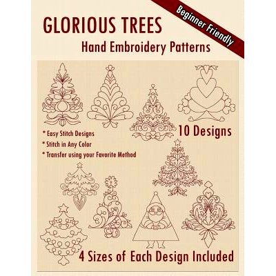 预订 Glorious Trees Hand Embroidery Patterns: 9781530631254