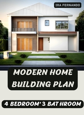 预订 Modern Home Building Plan: 4 Bedroom, 3 Bathroom with Garage and CAD File: Customizable Design and Sustainable Livi