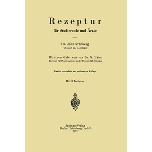 预订 Rezeptur für Studierende und Ärzte: 9783662231142