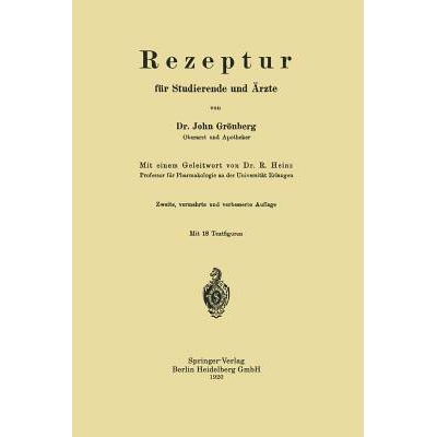 预订 Rezeptur für Studierende und Ärzte: 9783662231142