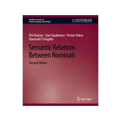 预订 Semantic Relations Between Nominals, Second Edition