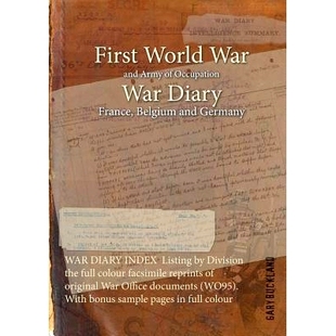 War WAR reprints facsimile colour Office documents WO95 Wit Division DIARY original INDEX the Listing 预订 full