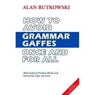 Avoid 9780969365884 Edition for How All Gaffes Grammar Canadian 预订 Once Second and