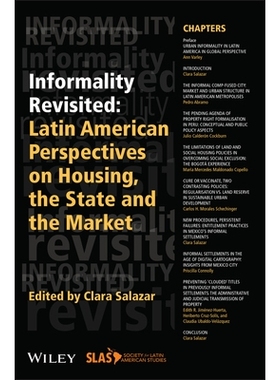 预订 Informality Revisited - Latin American 非正式回顾：关于住房，国家和市场的拉美观点: 9781119141105