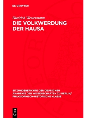 预订 Die Volkwerdung der Hausa: 9783112726761