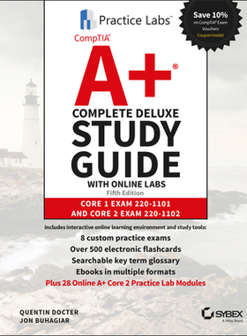 【预订】Comptia A+ Complete Deluxe Study Guide W Online Labs 9781119863212