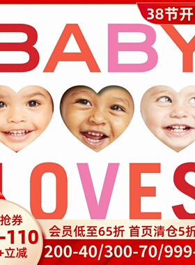 英文原版 宝宝爱 情绪认知纸板书 低幼启蒙 Baby Loves: A First Book of Favorites