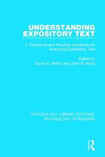 【预订】Understanding Expository Text: A Theoretical and Practical Handbook for Analyzing Explanatory Text